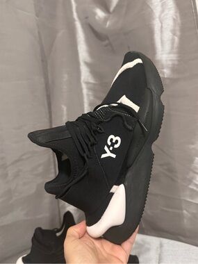 Y-3 Kaiwa Knit Black and White  Sneakers
